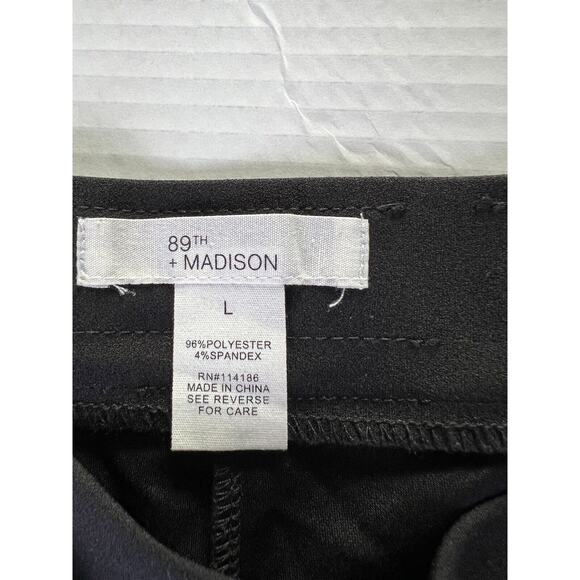 89th & Madison Women’s Pants Black Size Large Pull On Stretch Dress Casual - Picture 4 of 8